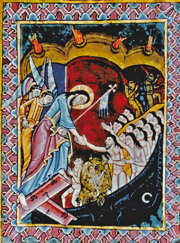 01y Unknown Artist. The Harrowing of Hell. St Albans Psalter