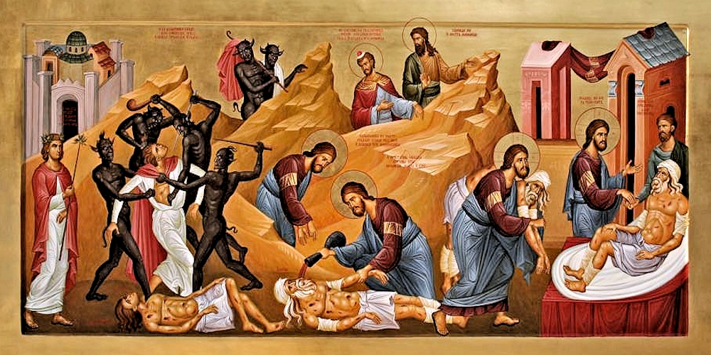 00 Christ as the Good Samaritan. Russian. contemporary. 07.08.14